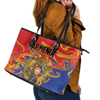 Republic of Armenia Leather Tote Bag Hayastani Hanrapetut'yun