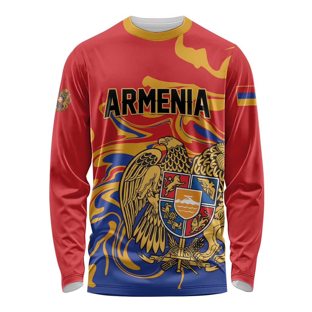 Personalized Republic of Armenia Long Sleeve Shirt Hayastani Hanrapetut'yun
