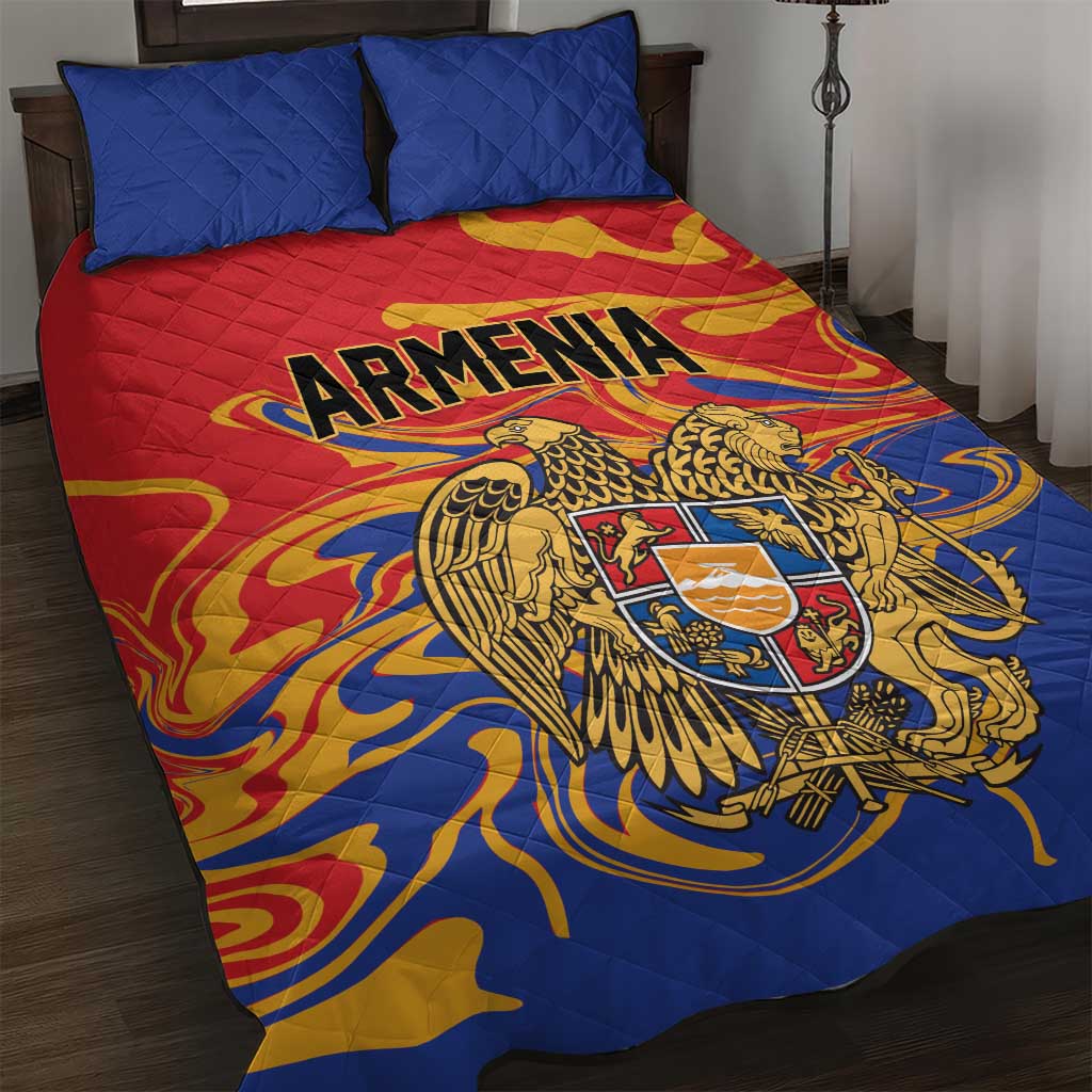 Republic of Armenia Quilt Bed Set Hayastani Hanrapetut'yun