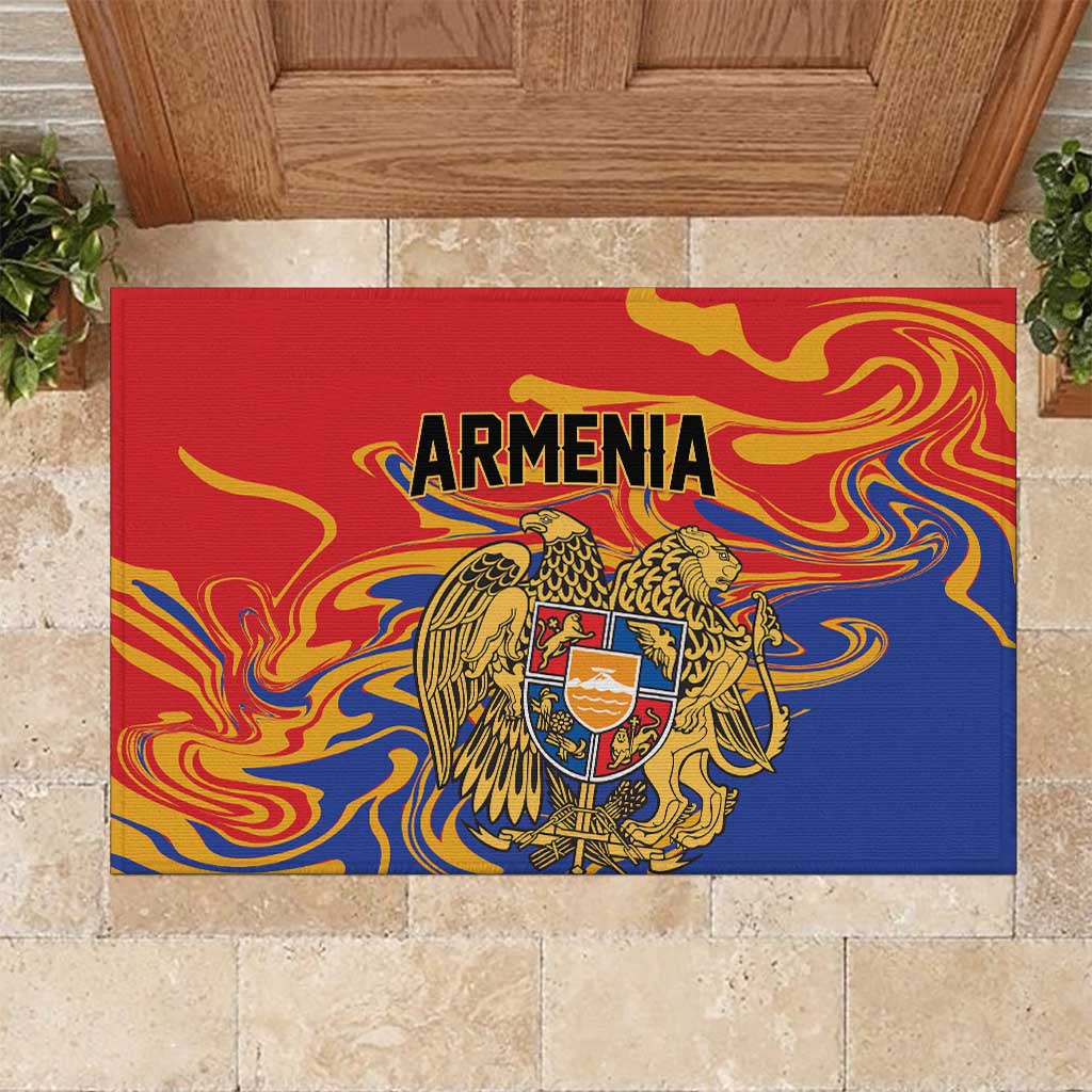 Republic of Armenia Rubber Doormat Hayastani Hanrapetut'yun