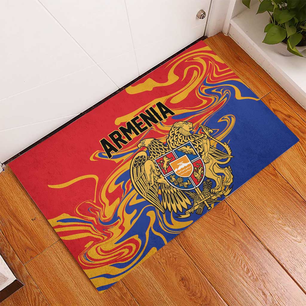 Republic of Armenia Rubber Doormat Hayastani Hanrapetut'yun