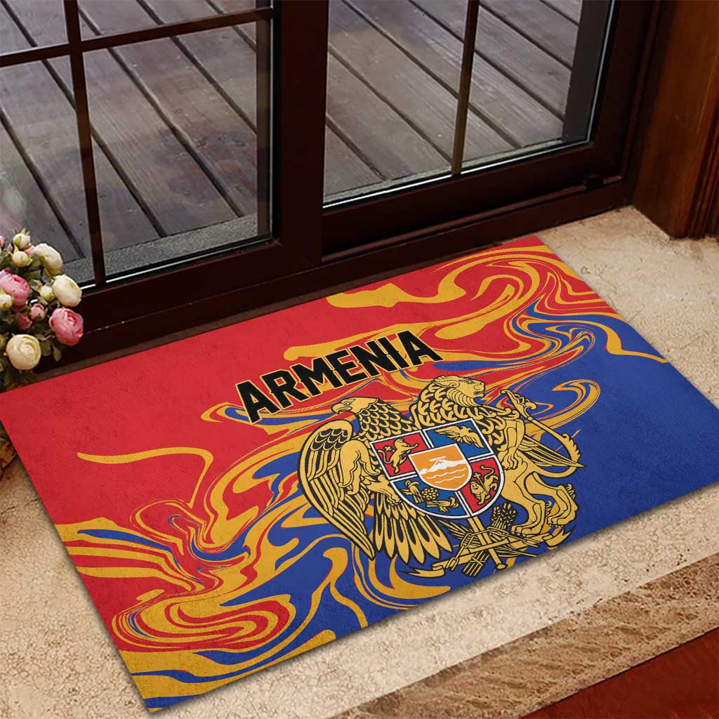 Republic of Armenia Rubber Doormat Hayastani Hanrapetut'yun