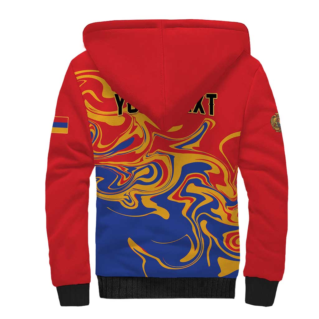 Personalized Republic of Armenia Sherpa Hoodie Hayastani Hanrapetut'yun