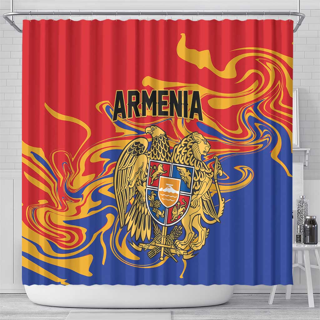 Republic of Armenia Shower Curtain Hayastani Hanrapetut'yun