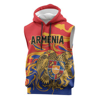 Personalized Republic of Armenia Sleeveless Hoodie Hayastani Hanrapetut'yun