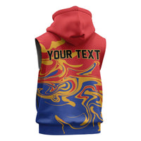 Personalized Republic of Armenia Sleeveless Hoodie Hayastani Hanrapetut'yun