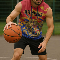 Personalized Republic of Armenia Sleeveless Hoodie Hayastani Hanrapetut'yun