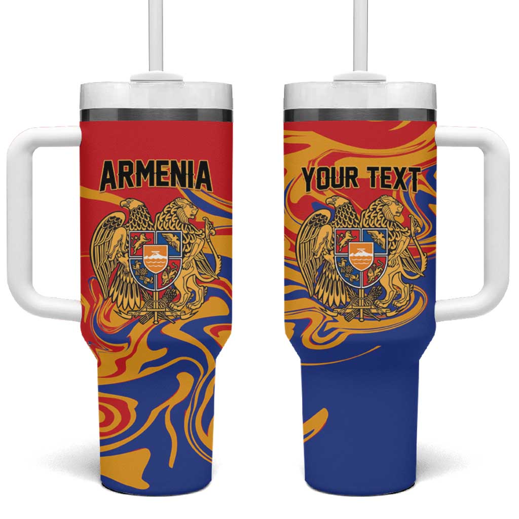 Personalized Republic of Armenia Tumbler With Handle Hayastani Hanrapetut'yun