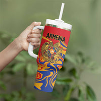 Personalized Republic of Armenia Tumbler With Handle Hayastani Hanrapetut'yun