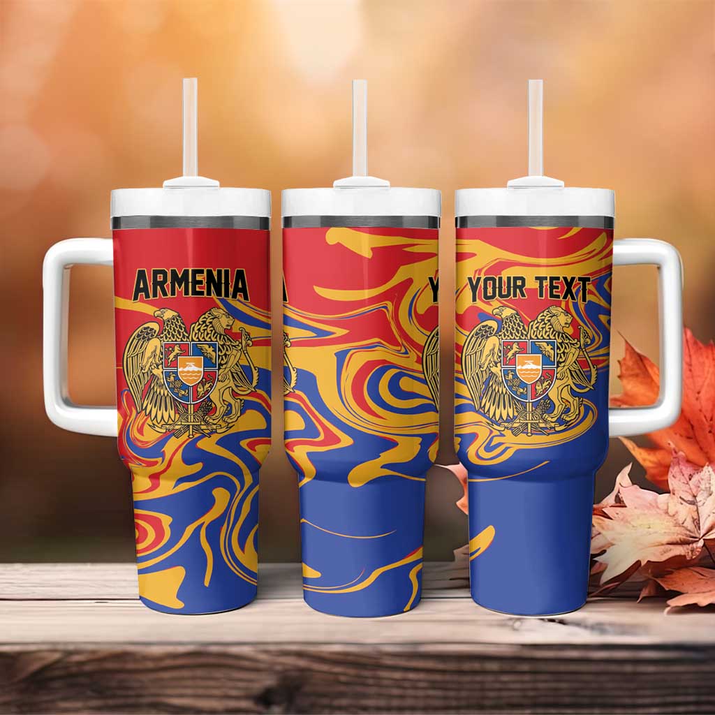 Personalized Republic of Armenia Tumbler With Handle Hayastani Hanrapetut'yun