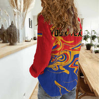 Personalized Republic of Armenia Women Casual Shirt Hayastani Hanrapetut'yun