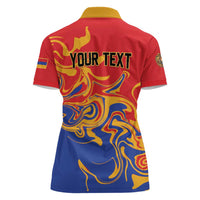 Personalized Republic of Armenia Women Polo Shirt Hayastani Hanrapetut'yun