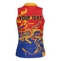 Personalized Republic of Armenia Women Sleeveless Polo Shirt Hayastani Hanrapetut'yun