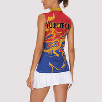 Personalized Republic of Armenia Women Sleeveless Polo Shirt Hayastani Hanrapetut'yun