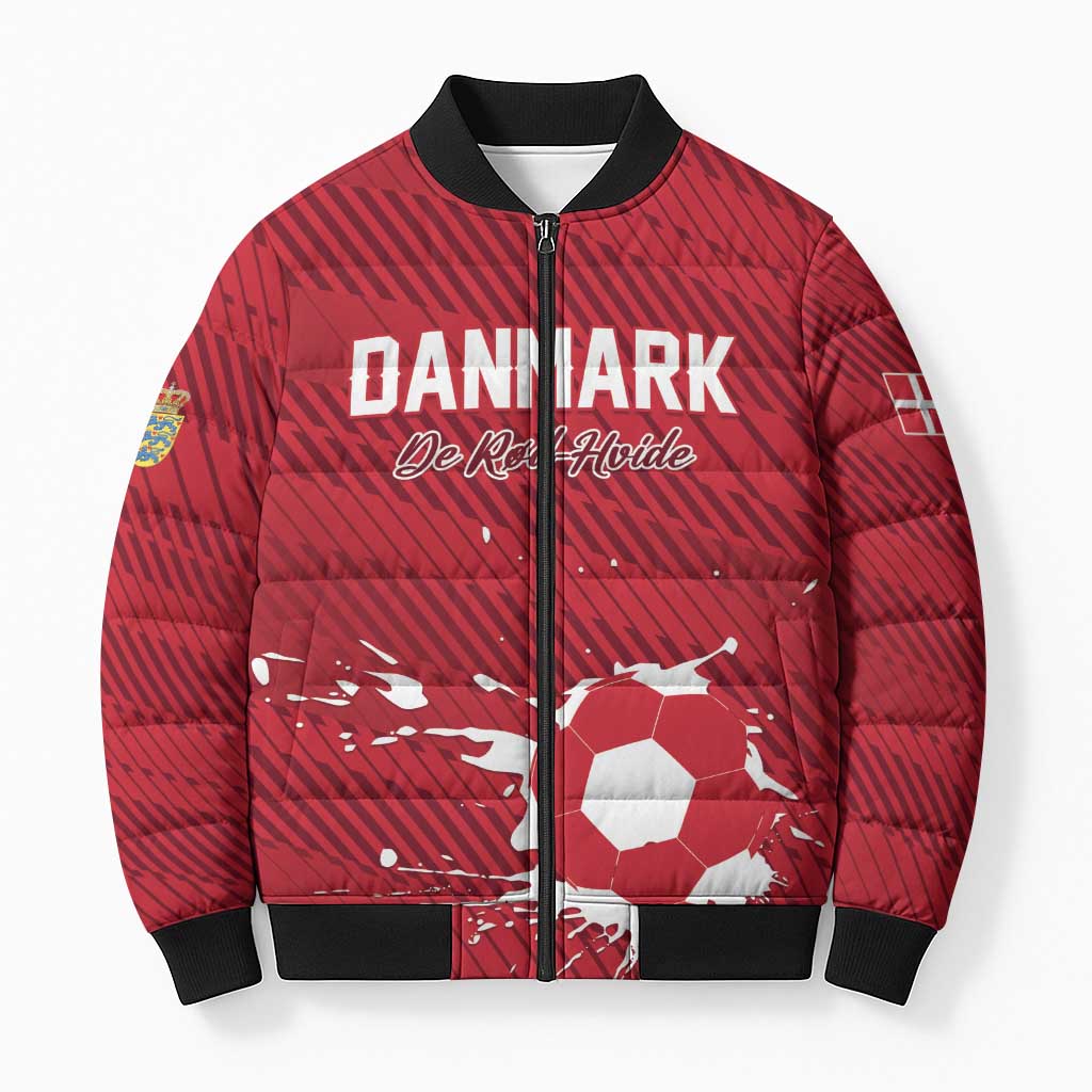 Custom Football 2026 Denmark Bomber Puffer Jacket Danish Dynamite Go
