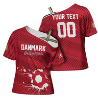 Custom Football 2026 Denmark Cross Shoulder Shirt Danish Dynamite Go