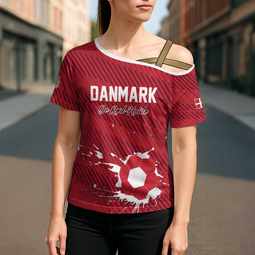 Custom Football 2026 Denmark Cross Shoulder Shirt Danish Dynamite Go