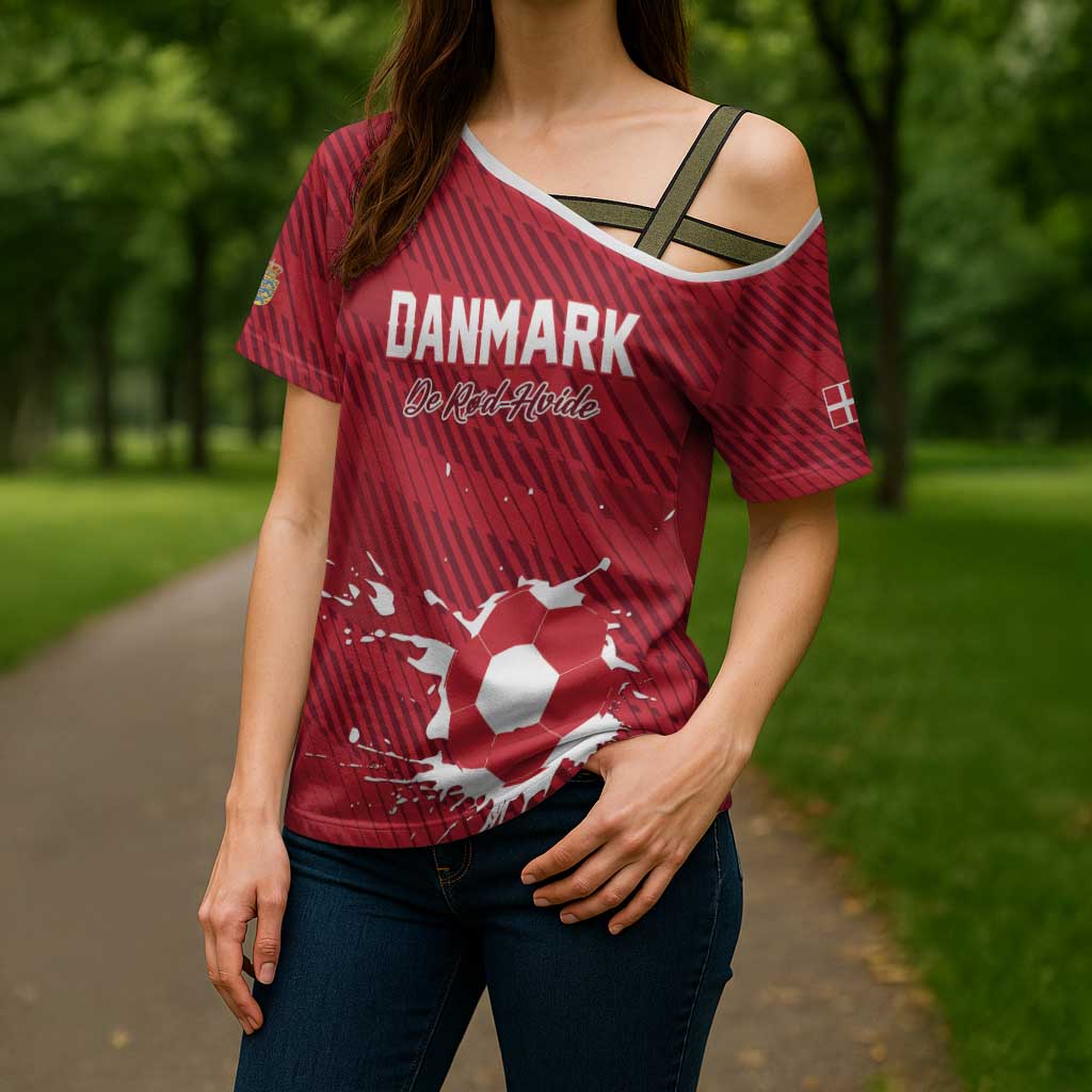 Custom Football 2026 Denmark Cross Shoulder Shirt Danish Dynamite Go