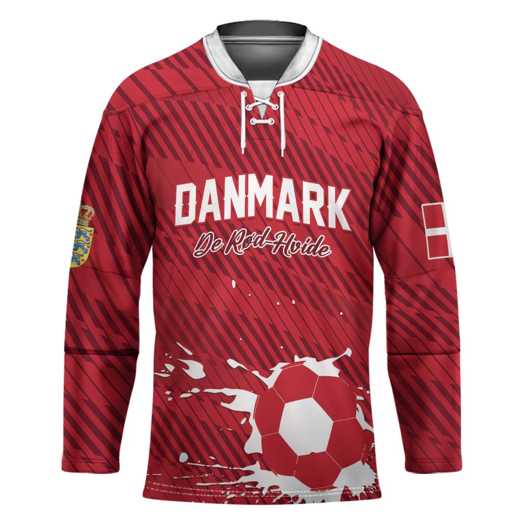 Custom Football 2026 Denmark Hockey Jersey Danish Dynamite Go
