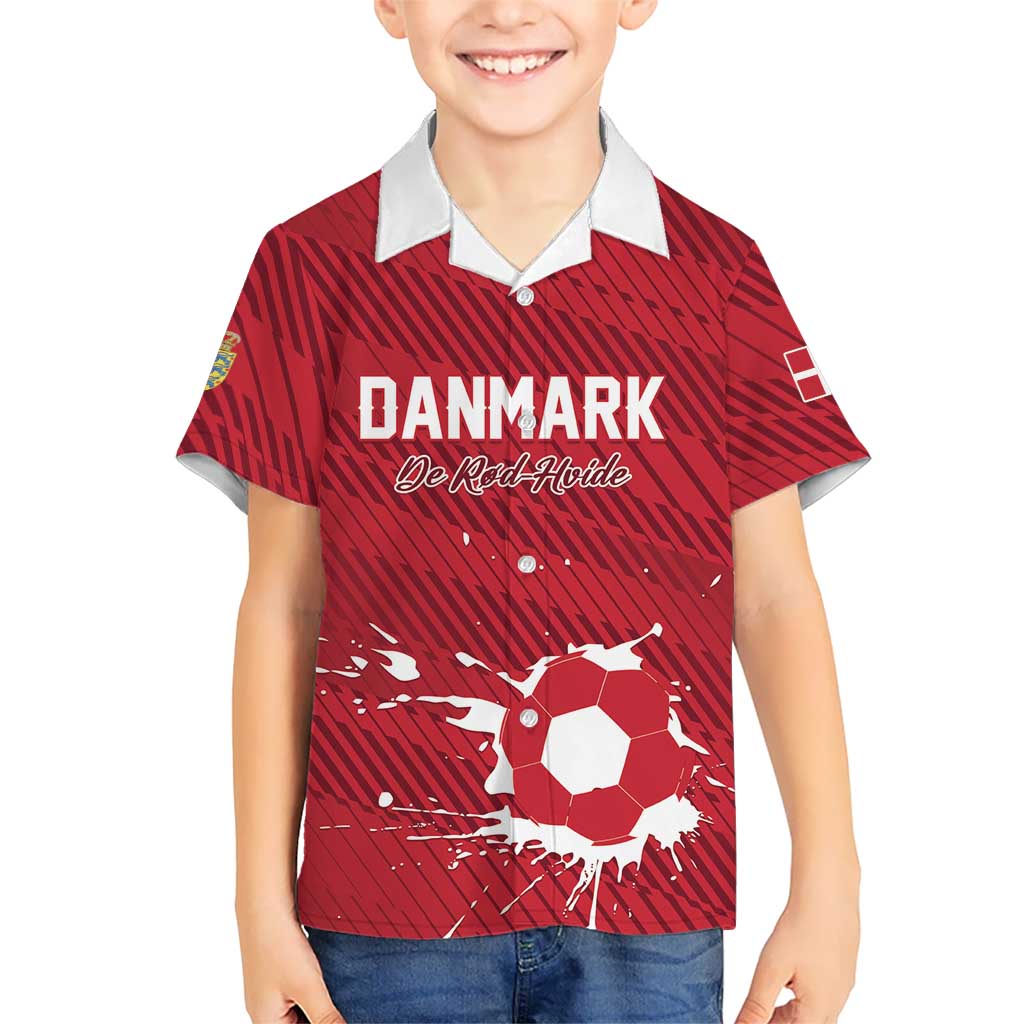 Custom Football 2026 Denmark Kid Hawaiian Shirt Danish Dynamite Go