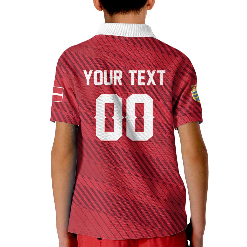 Custom Football 2026 Denmark Kid Polo Shirt Danish Dynamite Go