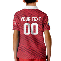 Custom Football 2026 Denmark Kid Polo Shirt Danish Dynamite Go
