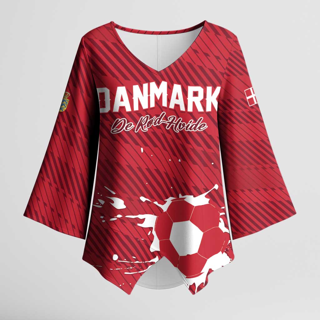 Custom Football 2026 Denmark Kimono Sleeve Blouse Danish Dynamite Go