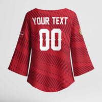 Custom Football 2026 Denmark Kimono Sleeve Blouse Danish Dynamite Go