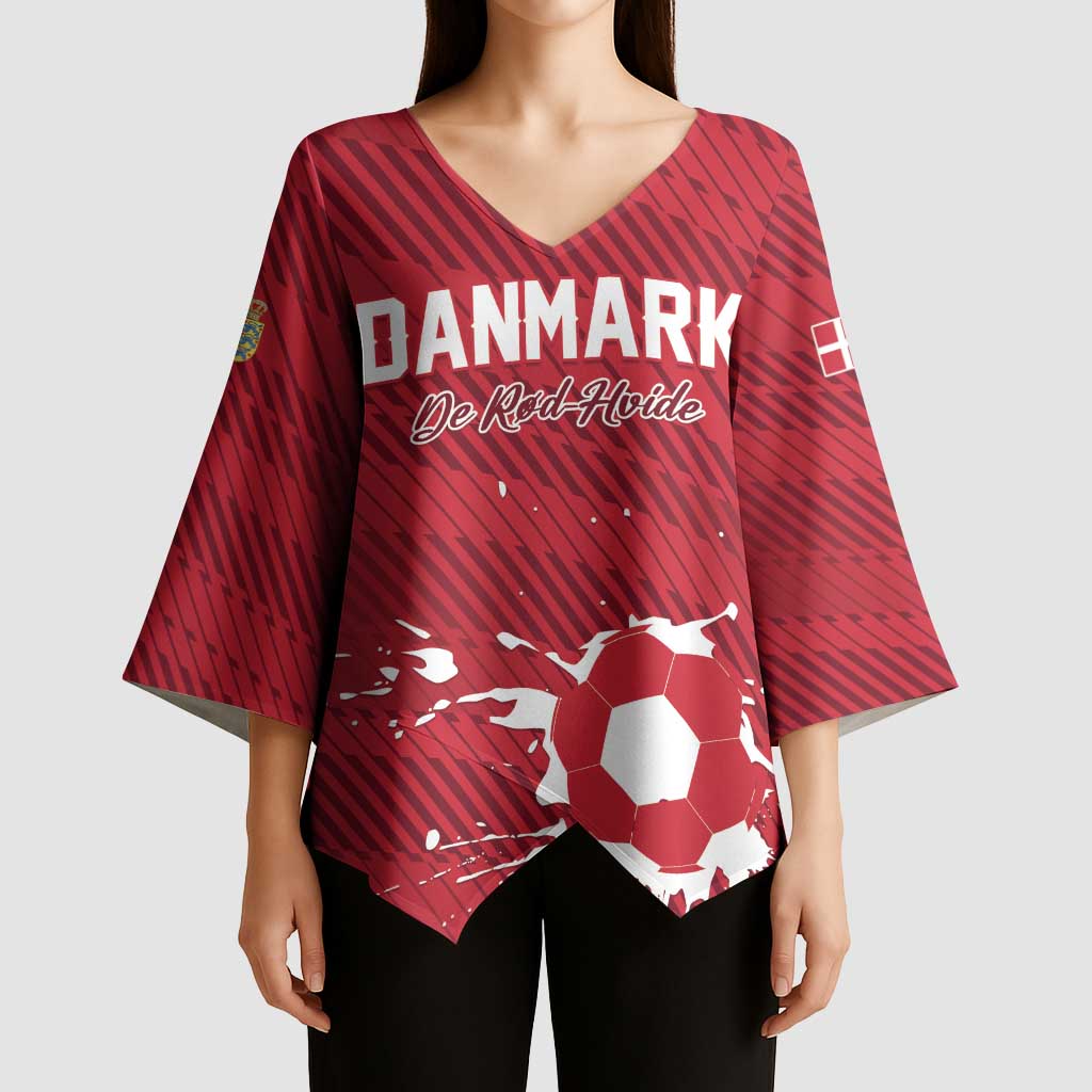 Custom Football 2026 Denmark Kimono Sleeve Blouse Danish Dynamite Go