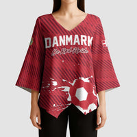 Custom Football 2026 Denmark Kimono Sleeve Blouse Danish Dynamite Go