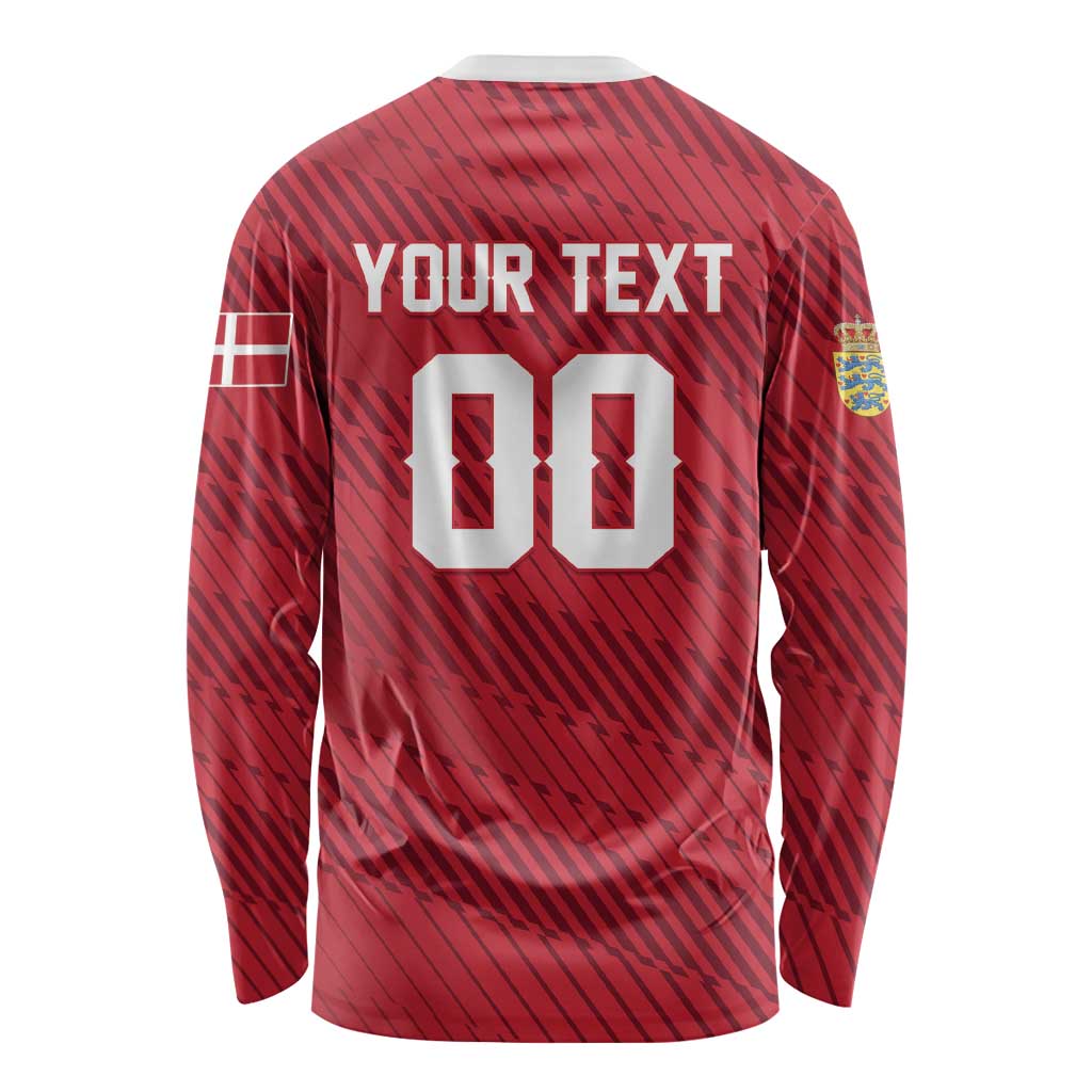 Custom Football 2026 Denmark Long Sleeve Shirt Danish Dynamite Go