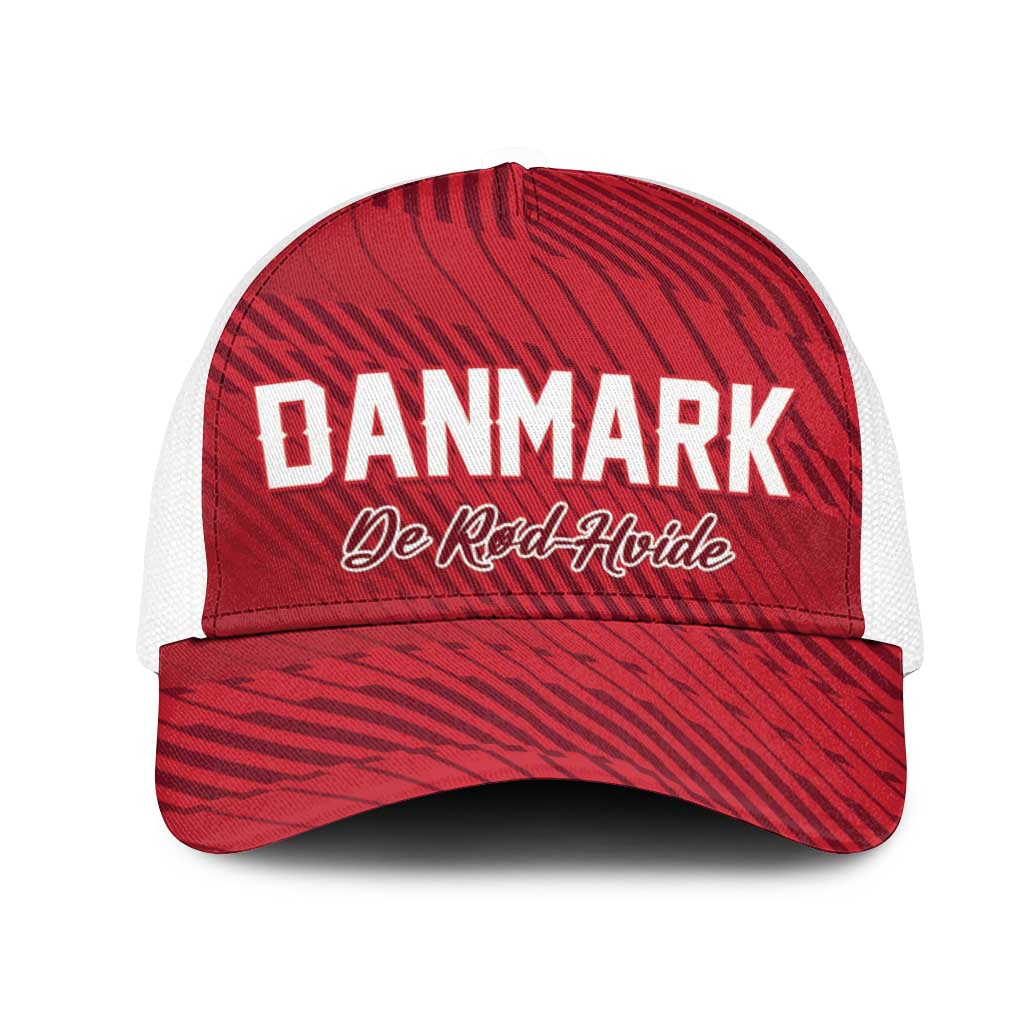 Football 2026 Denmark Mesh Trucker Cap Danish Dynamite Go