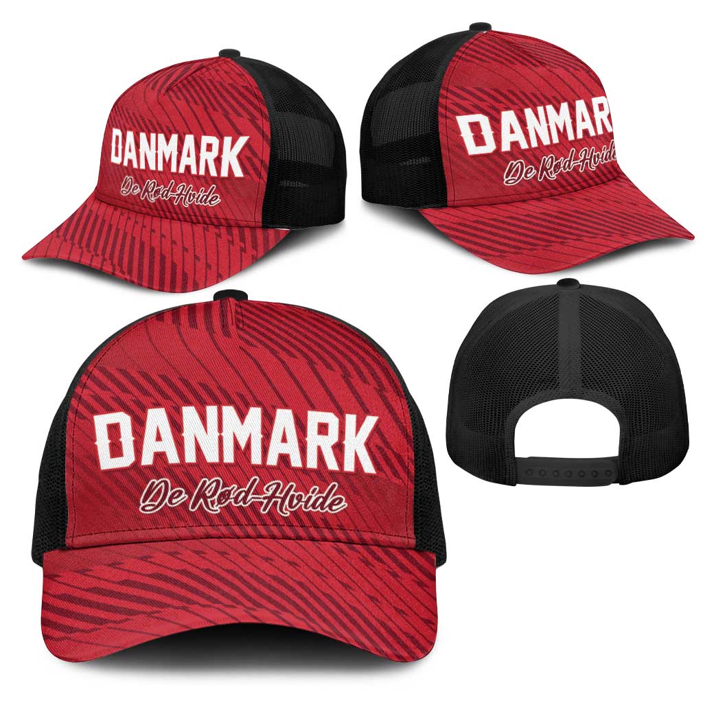 Football 2026 Denmark Mesh Trucker Cap Danish Dynamite Go