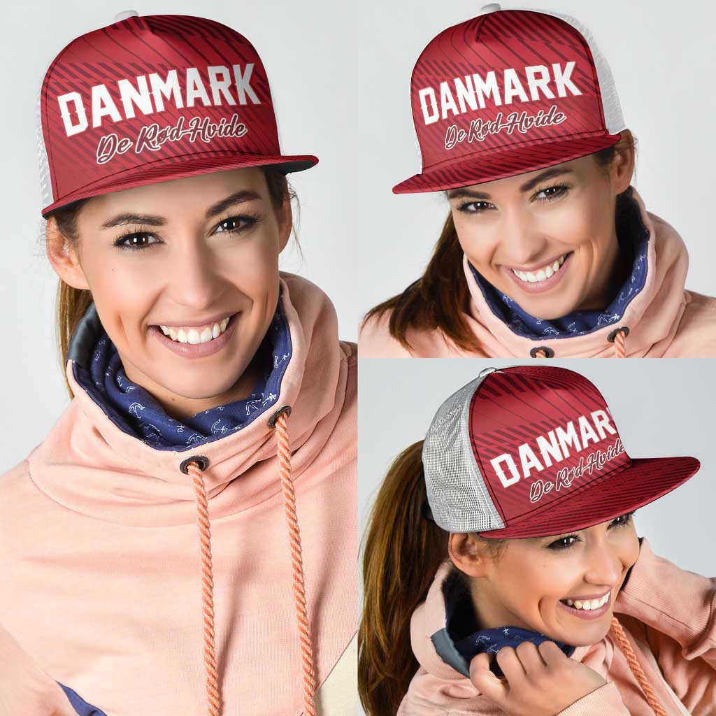 Football 2026 Denmark Mesh Trucker Cap Danish Dynamite Go