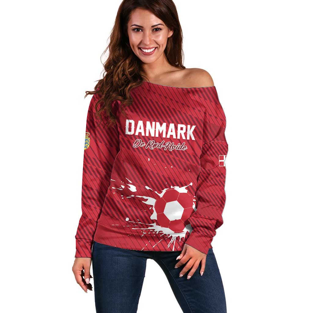 Custom Football 2026 Denmark Off Shoulder Sweater Danish Dynamite Go