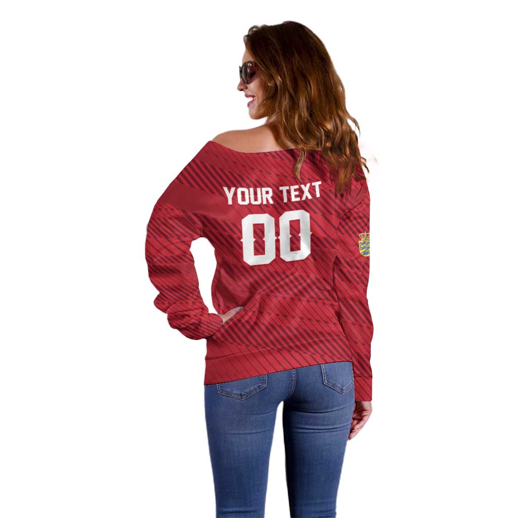 Custom Football 2026 Denmark Off Shoulder Sweater Danish Dynamite Go