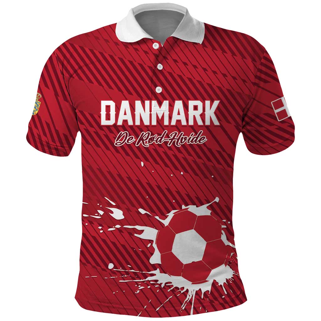 Custom Football 2026 Denmark Polo Shirt Danish Dynamite Go