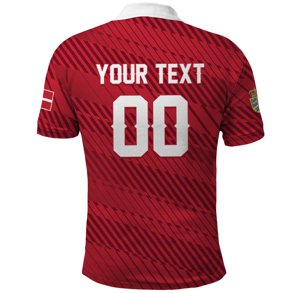 Custom Football 2026 Denmark Polo Shirt Danish Dynamite Go
