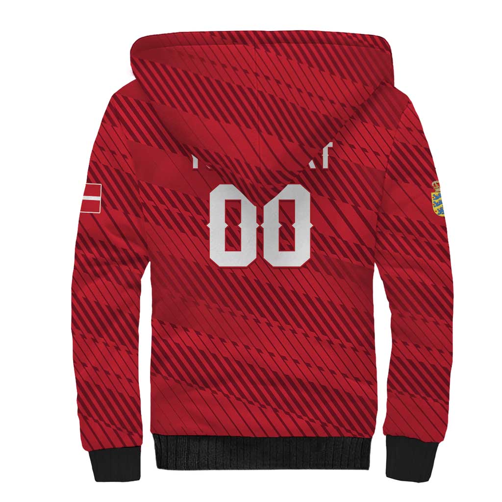 Custom Football 2026 Denmark Sherpa Hoodie Danish Dynamite Go