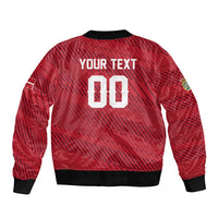 Custom Football 2026 Denmark Sleeve Zip Bomber Jacket Danish Dynamite Go