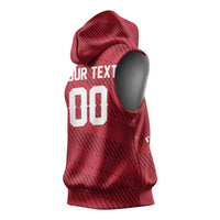 Custom Football 2026 Denmark Sleeveless Hoodie Danish Dynamite Go