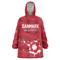 Custom Football 2026 Denmark Wearable Blanket Hoodie Danish Dynamite Go