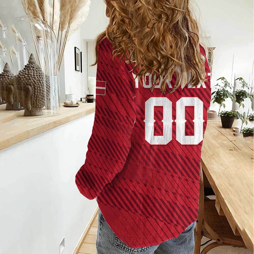 Custom Football 2026 Denmark Women Casual Shirt Danish Dynamite Go