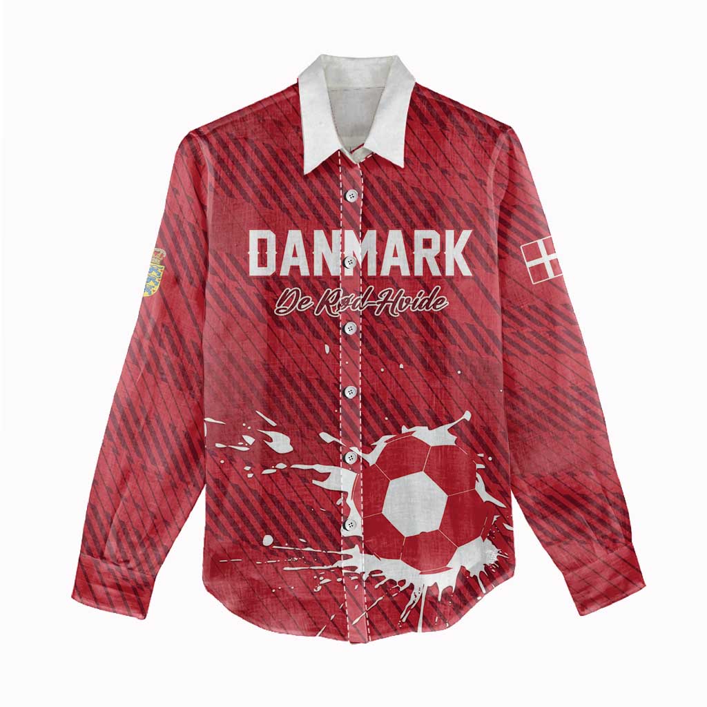 Custom Football 2026 Denmark Women Casual Shirt Danish Dynamite Go