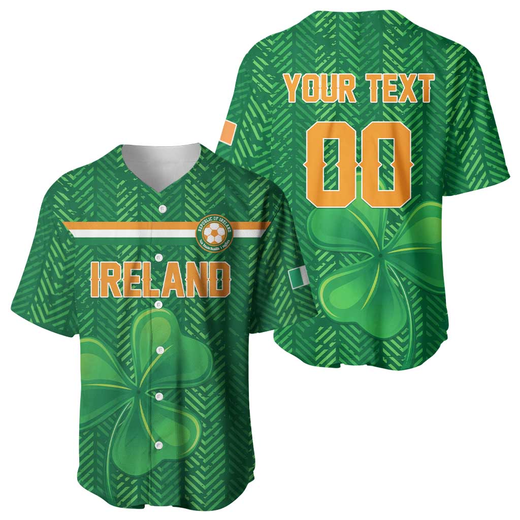 Custom Football 2026 Ireland Baseball Jersey The Boys in Green Come On