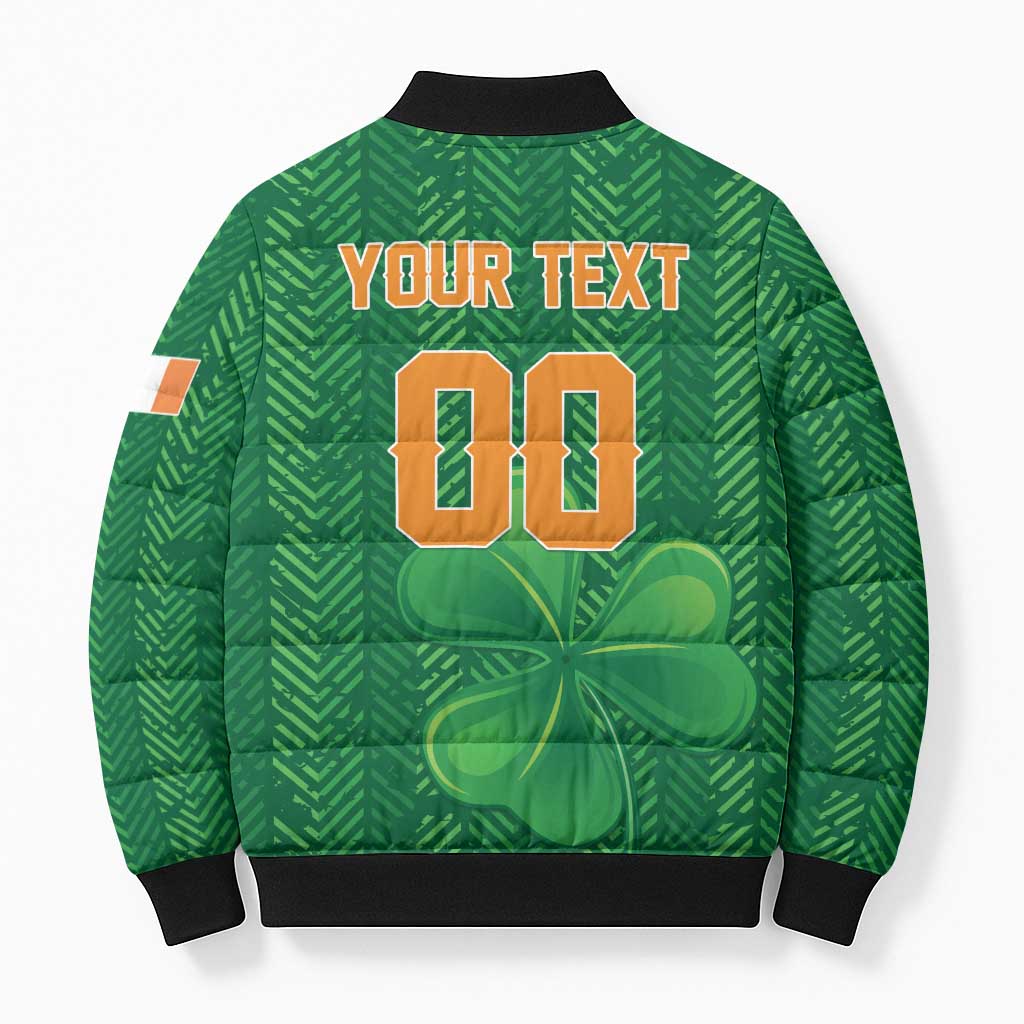 Custom Football 2026 Ireland Bomber Puffer Jacket The Boys in Green Come On
