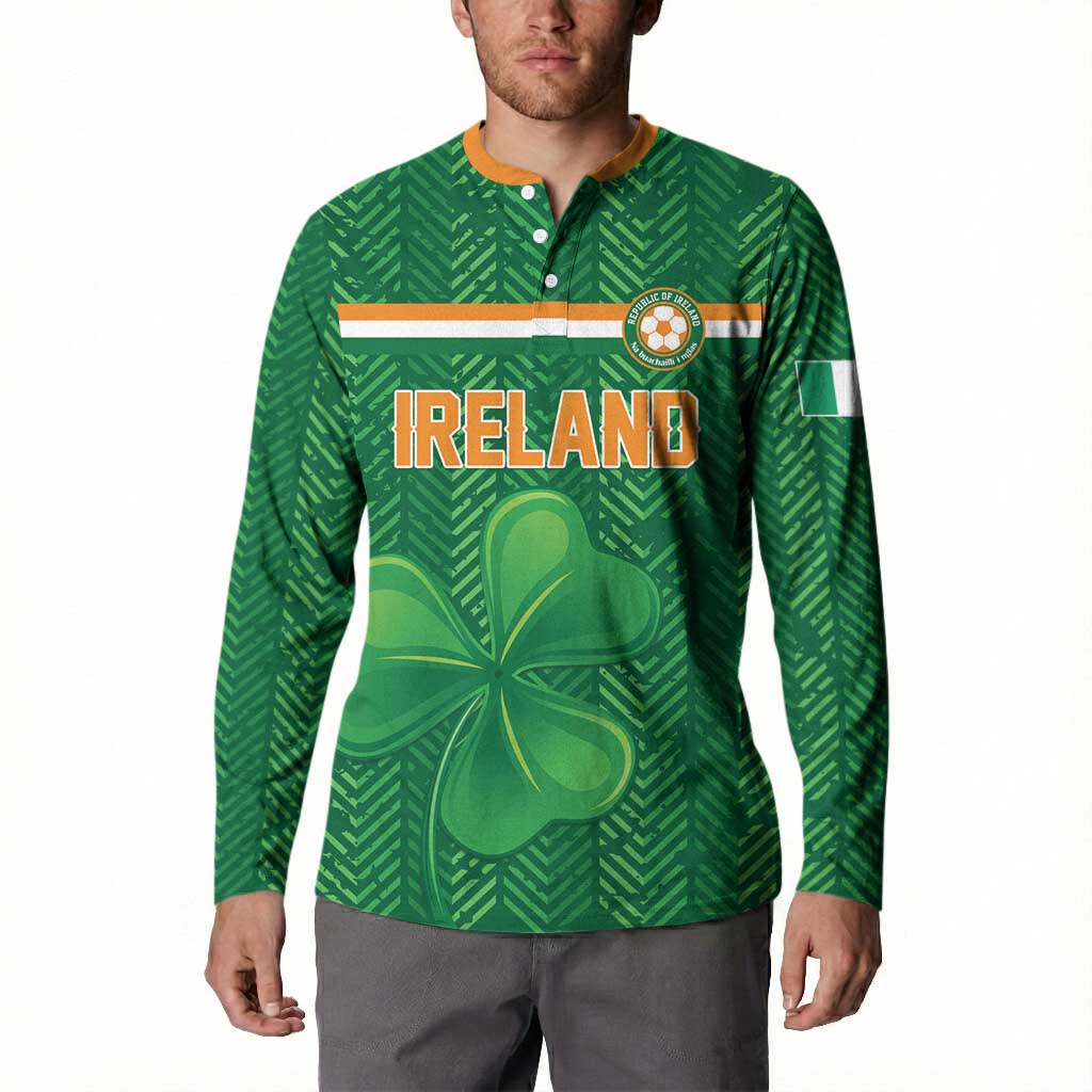 Custom Football 2026 Ireland Button Sweatshirt The Boys in Green Come On