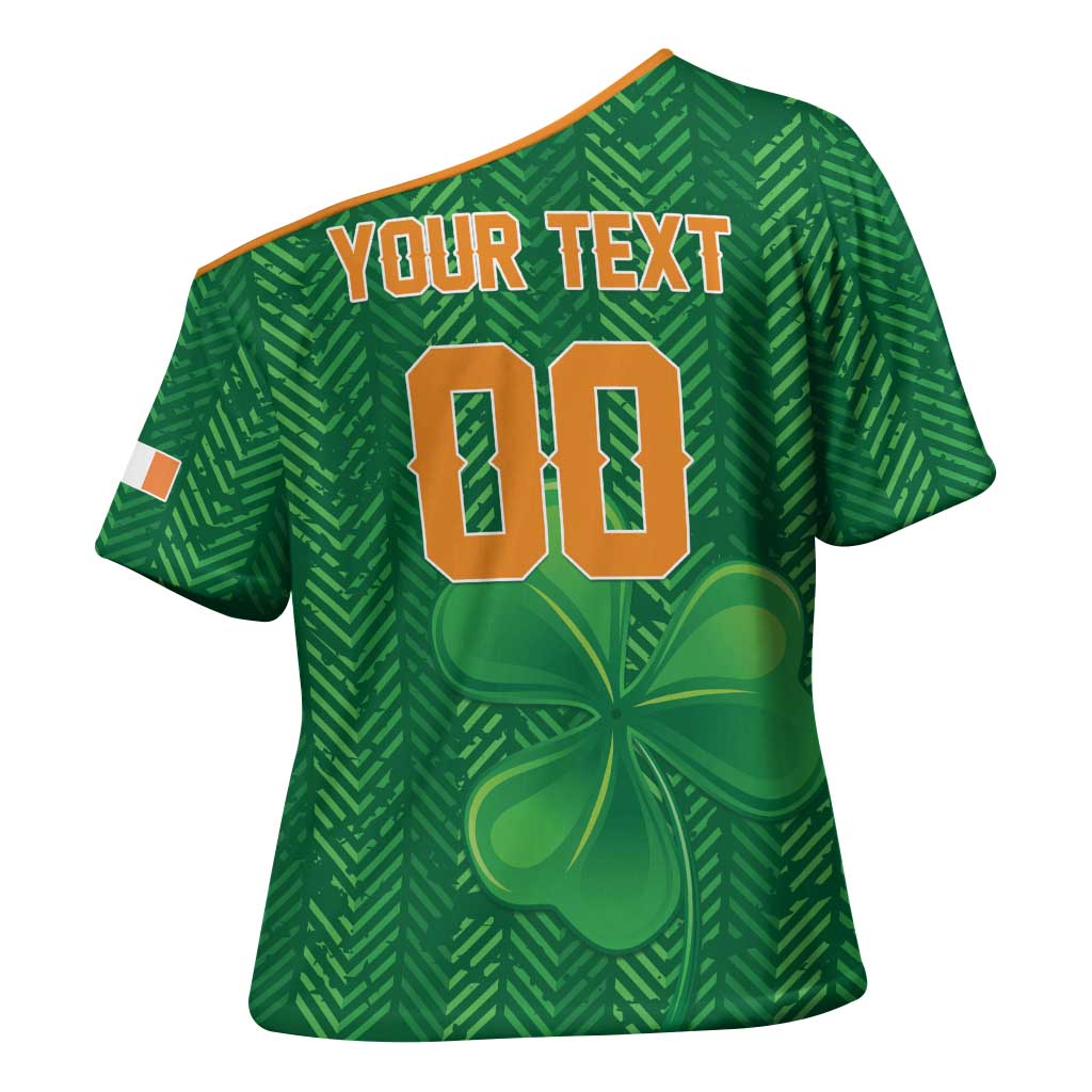 Custom Football 2026 Ireland Cross Shoulder Shirt The Boys in Green Come On