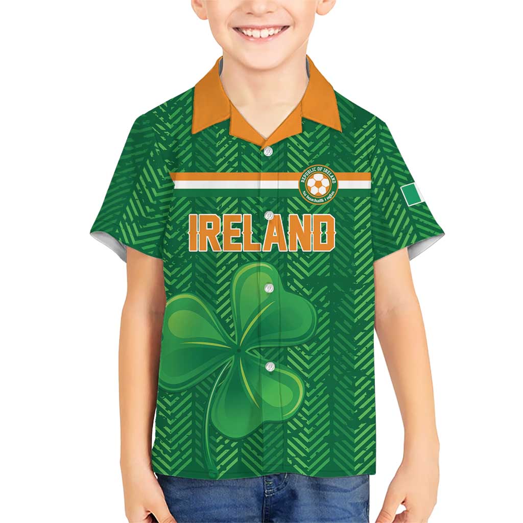 Custom Football 2026 Ireland Kid Hawaiian Shirt The Boys in Green Come On