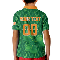 Custom Football 2026 Ireland Kid Polo Shirt The Boys in Green Come On